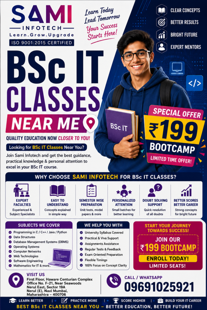 BSc IT classes near me in Navi Mumbai