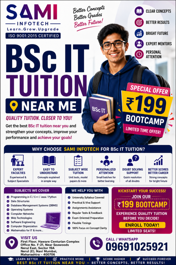 BSc IT tuition near me in Navi Mumbai